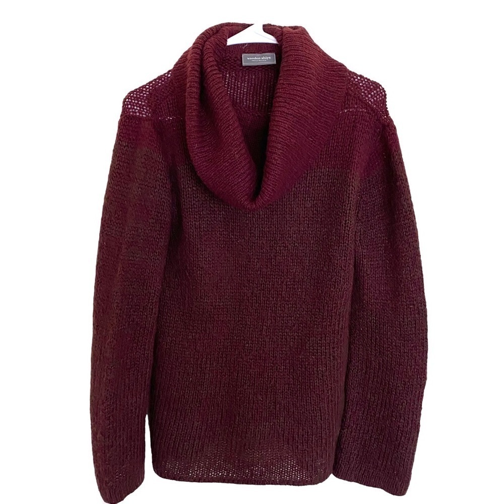 Wooden Ships Cowl Neck Marled Knit Sweater, Size M/L